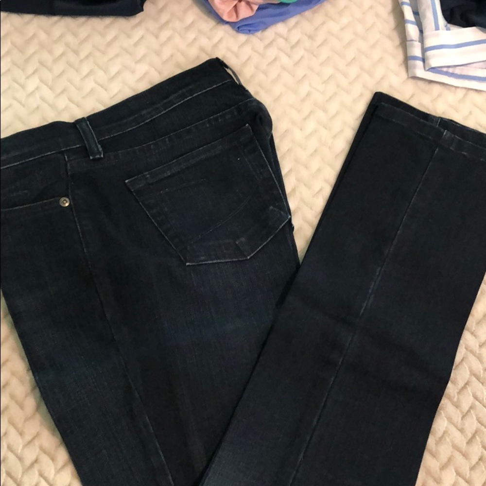 Dark blue denim jeans